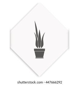 Flower pot icon.