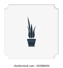 Flower pot icon.