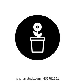 Flower in pot icon
