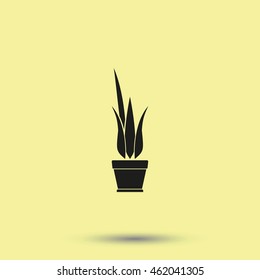Flower pot icon.