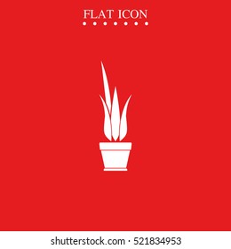 Flower pot icon.
