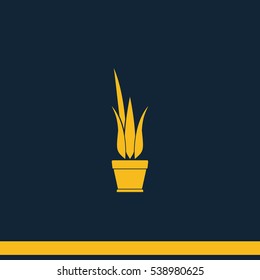Flower pot icon.