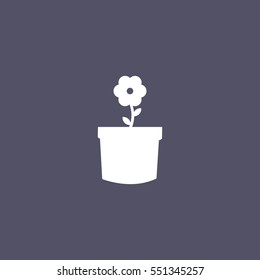 flower in pot icon