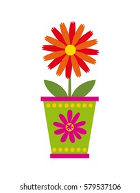 flower in a pot icon