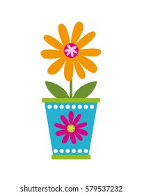 flower in a pot icon