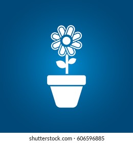 flower in pot icon