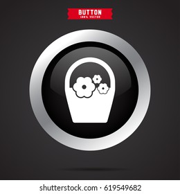 flower in pot icon