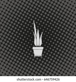 Flower pot icon.