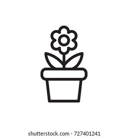 flower in pot icon