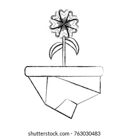 flower in a pot icon