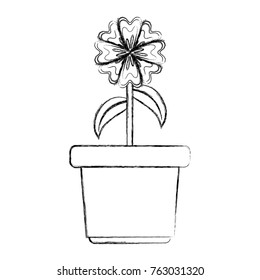flower in a pot icon