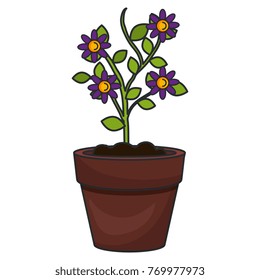flower in pot icon