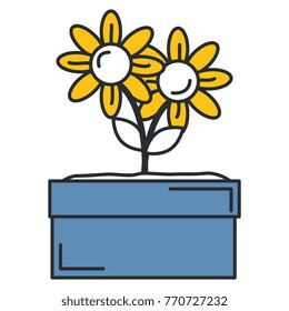 flower in pot icon