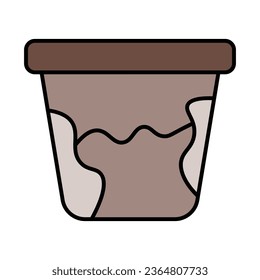 Flower Pot Icon Design For Personal And Comercial Use