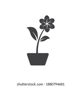 Plantilla de diseño de icono de la barra de flor vector ilustración aislada