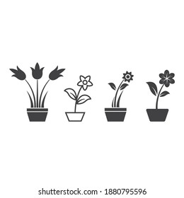 Plantilla de diseño de icono de la barra de flor vector ilustración aislada