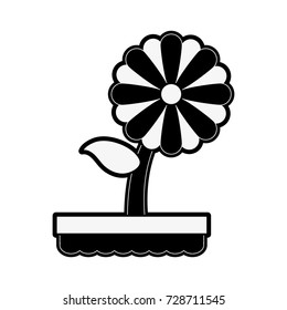 flower in pot icon image 