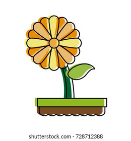 flower in pot icon image 