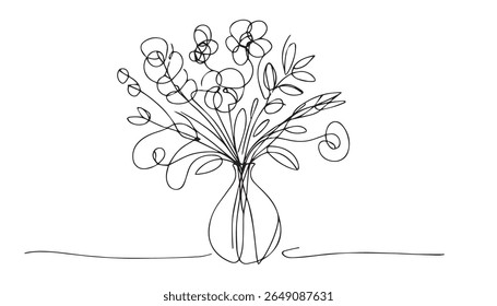 flower pot icon, flower pot line art - simple line art of flower pot, perfect for flower pot logos and icons