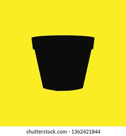 flower pot icon vector