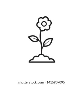 Flower pot icon vector illustration
