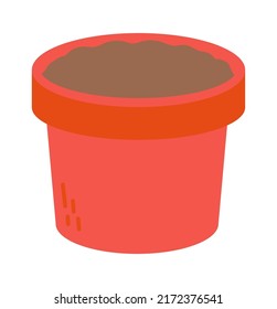 Flower pot icon. Vector illustration
