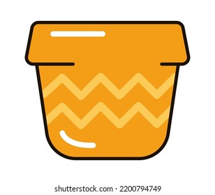 Flower pot icon. Vector illustration