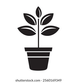 Flower pot icon vector illustration