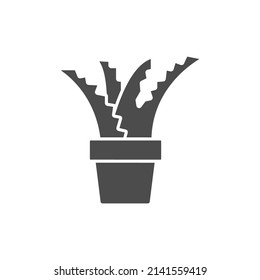 Flower in Pot icons  symbol vector elements for infographic web