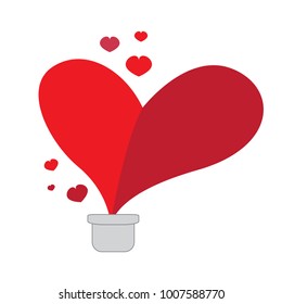Flower pot with shaped flower