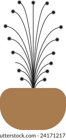 Ilustración simple de vectores en la cuna de flores