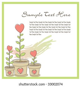 Flower in pot template 02