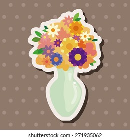 Flower pot theme elements