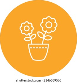 Flower Pot vector icon. Can be used for printing, mobile and web applications.