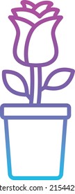 Flower Pot vector icon. Can be used for printing, mobile and web applications.