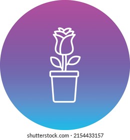 Flower Pot vector icon. Can be used for printing, mobile and web applications.