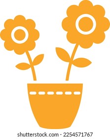 Flower Pot vector icon. Can be used for printing, mobile and web applications.