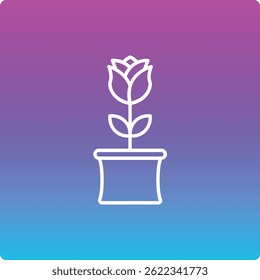 Icono de Vector de maceta. Se puede utilizar para aplicaciones de impresión, móviles y de Web.