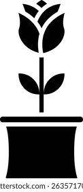 Flower Pot vector icon. Can be used for printing, mobile and web applications.
