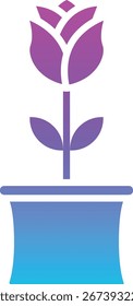 Flower Pot vector icon. Can be used for printing, mobile and web applications.