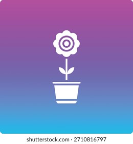 Flower Pot vector icon. Can be used for printing, mobile and web applications.