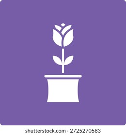 Icono de Vector de maceta. Se puede utilizar para aplicaciones de impresión, móviles y de Web.