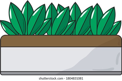 flower pot vector icon design