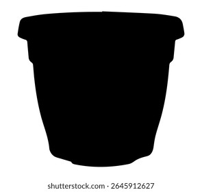 Flower Pot vector. Flower Pot vector icon in flat style.