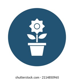 flower pot Vector icon which is suitable for commercial work and easily modify or edit it

