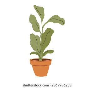 Flower pot. Vector illustration. The blossoming cherry trees signal arrival spring The blooming flowers in backyard attract butterflies and bees The bloomy meadows are sight to behold during spring