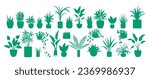 Flower pot. Vector illustration. The flower pot on windowsill adds touch nature to room A houseplant in decorative pot can brighten up any space The flowerpot serves as vessel for nurturing beautiful