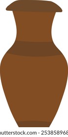 Flower pot vector illustration.Vase water pottery isolated on white background