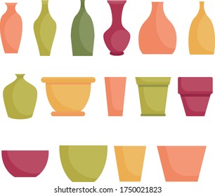 flower pots and vases pots color