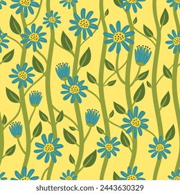 Flower Power Pattern Background Floral